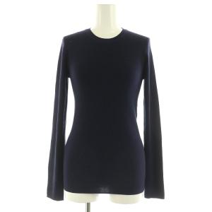 23AW Regal Wool Mirzi S リブニット カットソー 長袖 クルーネック S ネイビー