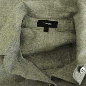 Theory 23AW SLEEK FLANNEL CLSC MENSWR SH C ウールシャツ 長袖 オーバーサイズ