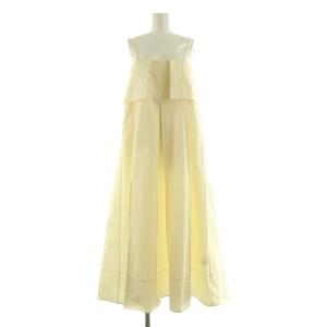 24SS thick box pleats bare OP ボックスプリーツベアキャミワンピース ロング