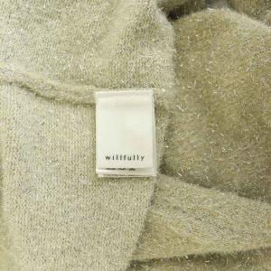 willfully 24SS bustier & cardigan set アンサンブルニット ラメ ショートカーディガン