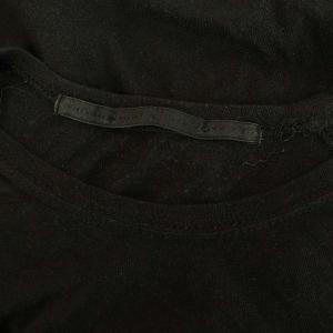 JULIUS 517cum6 prism カシミヤ混 ロングTシャツ カットソー 長袖 ニット 1 ブラック /MY