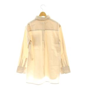 ebure 23AW ローガンコットン シャツブラウス 長袖 38 ベージュ /DF OS