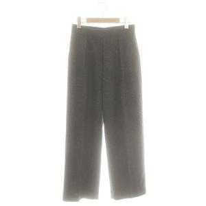 23AW Italian Nepオックスパンツ ネップ ワイド ウール 36 黒 マルチカラー /MI