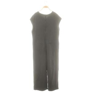 ebure 23SS フレンチスリーブ オールインワン Vネック 38 チャコールグレー /MI OS