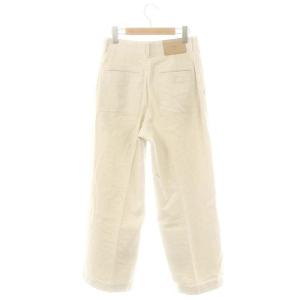 ebure 23SS センタープレス ワイド デニムパンツ 38 生成り /MI OS