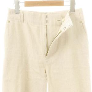 ebure 23SS センタープレス ワイド デニムパンツ 38 生成り /MI OS