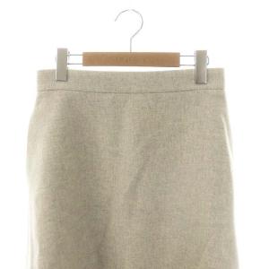 ebure 22AW ウール アシンメトリー フレアスカート 38 グレー /MI OS
