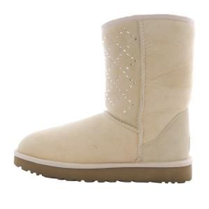 WCLASSIC SHORT CRYSTAL DIAMOND ムートンブーツ ショート 25cm べージュ