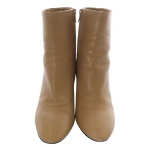 PELLICO ショートブーツ チャンキーヒール レザー 37.5 24.5cm 茶色 ブラウン 7296PATTY80