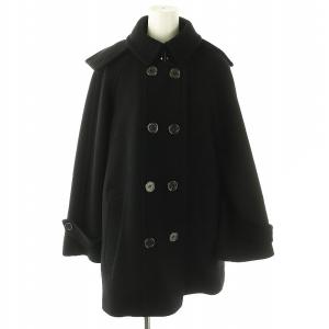 ダブルコート アウター フード付き 38 ブラック /ES OS