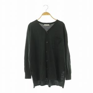 エクストラファインゲージコットンVネックカーディガン ニット F チャコールグレー /DO OS