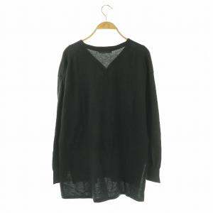 GALERIE VIE エクストラファインゲージコットンVネックカーディガン ニット F チャコールグレー /DO OS