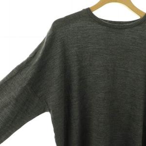 SAKULA SUPER FINE MERINO JSY TOP ニット カットソー ウール 38 グレー /DO OS