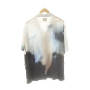 HUF レーヨンオープンカラー半袖シャツ 開襟 XL グレー マルチカラー /ES OS AD