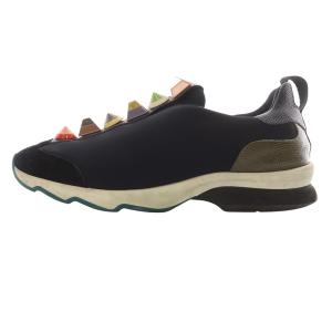 Black Candy Rainbow Cons Studded スニーカー 切替 38 紺 ネイビー