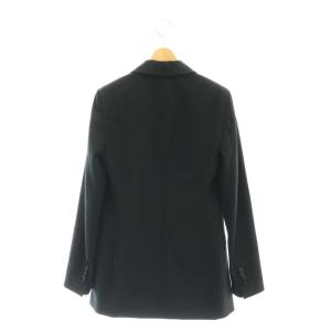 LANVIN サテンショールカラー シングルドレッシージャケット ウール シルク 36 黒 /MI OS