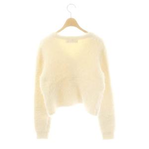 FRED PERRY RAY BEAMS 別注 23AW シャギー カーディガン クロップド UK10 オフホワイト