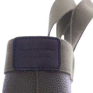 Hervé Chapelier 704GP コーテッドキャンバススクエアトートB5 M ムース×ムース