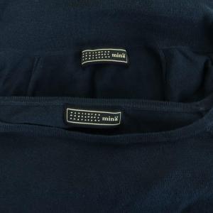 mina perhonen masmelos アンサンブルニット カーディガン カットソー 長袖 コットン ネイビー /MY OS