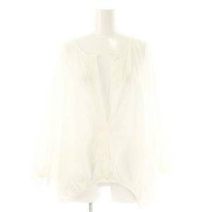 Vネック ドルマンスリーブ ブラウス 九分袖 ホワイト /HK OS