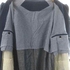 45rpm おこめデニムコートステンカラーコート 2 ブルー