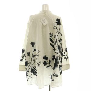 45rpm 墨絵フラワープリントのブラウス 00 グレー