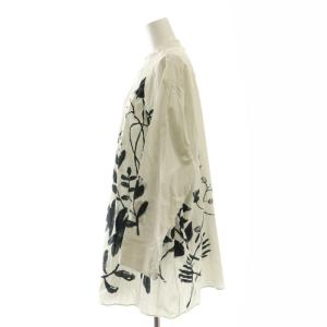 45rpm 墨絵フラワープリントのブラウス 00 グレー