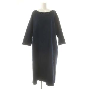 インディゴプルオーバーワンピース 0 ネイビー