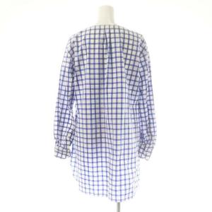45rpm チェック柄シャツ 長袖 3 ブルー /HK OS