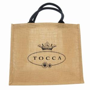 美品 トートバッグ 手提げ リネン 麻 ロゴ 茶 ブラウン 黒 ブラック /FF