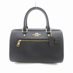 F79946 サッチェル ハンドバッグ ショルダー 2WAY レザー 黒 ブラック /UO