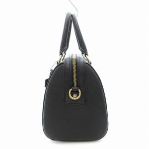 COACH F79946 サッチェル ハンドバッグ ショルダー 2WAY レザー 黒 ブラック /UO