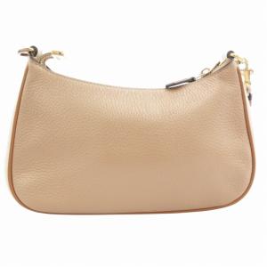 COACH CA173 テリ ミニ ショルダーバッグ ブロックカラー 斜め掛け クロスボディ レザー 茶 ブラウン