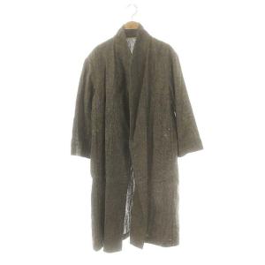 リネン コットン ガウンコート スプリングコート 0 ミックスグレー /ES OS