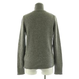 Theory カシミヤ ハーフジップ ニット セーター 長袖 ハイネック 2 グレー /MY OS