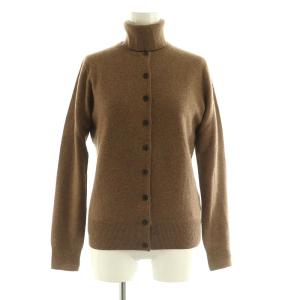 アンサンブルニット カシミヤ クルーネックカーディガン タートルネック半袖カットソー M ブラウン /MY