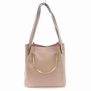 トートバッグ レザー ベージュ /AE