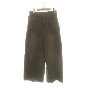 MUSE de Deuxieme Classe取扱 24SS コーデュロイワイドパンツ ダメージ加工 ペイント加工