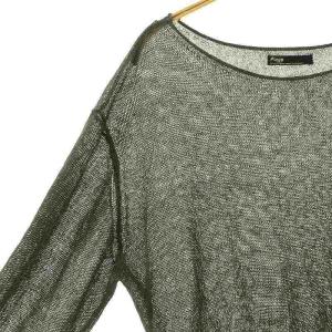 Plage Li/Ny SIMPLE プルオーバー ニット 長袖 グレー /HK OS