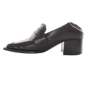 Ameri VINTAGE UND SQUARE TOE LOAFER ローファー スクエアトゥ レザー S 22.5cm 黒 ブラック