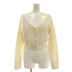 24AW フォックスアルパカショートカーディガン F アイボリー /MI OS SH