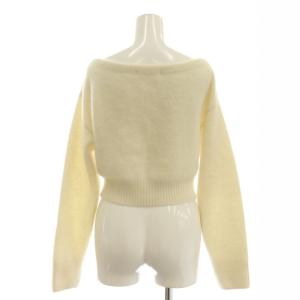 SNIDEL 24AW フォックスアルパカショートカーディガン F アイボリー /MI OS SH
