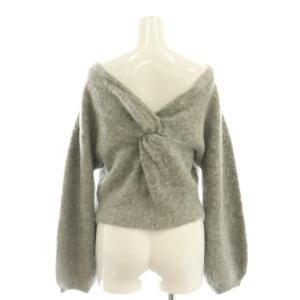 CELFORD 25SS ツイストニットプルオーバー セーター ウール混 F グレー /MI OS SH