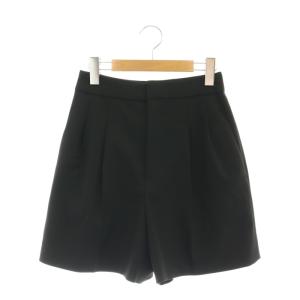24AW タックショートパンツ 36 黒 /MI OS SH
