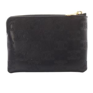 CELINE トリオンフ カードケース コインケース ブラック 10C663