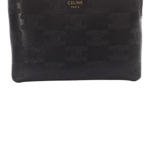 CELINE トリオンフ カードケース コインケース ブラック 10C663