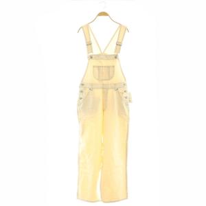 23SS ルーズデニムサロペット オーバーオール S アイボリー /AT OS