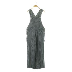 23AW ルーズヒッコリーデニムサロペット オーバーオール ストライプ S ネイビー /MY OS