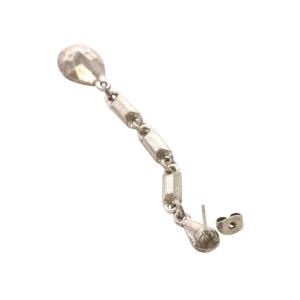 PHILIPPE AUDIBERT PHILIPPEAUDIBERT DONNA L ロングピアス ドロップ型 スワロフスキー シルバー色 /YO14