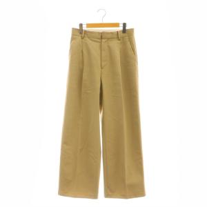 24AW センタープレス チノパンツ タック 40 茶 ブラウン /AT OS